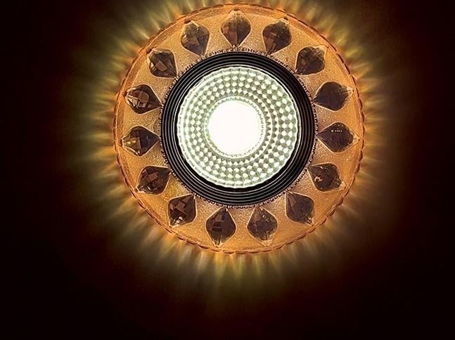 Molled Gu-10 Duylu Kenar Ledli Sıva Altı Kristal Mini Spot Armatür MOL533