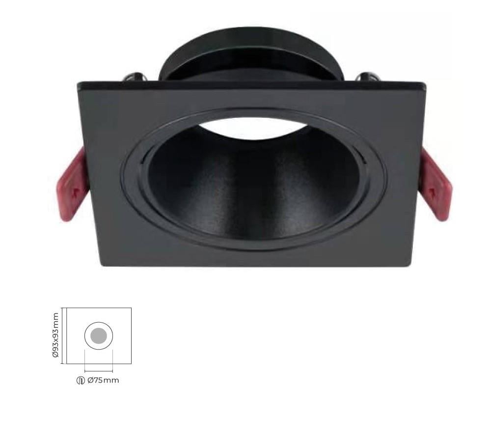 Molled Gu-10 Duylu Sıva Altı Kare Mini Spot Armatür MOL4151