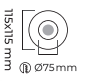 Molled Gu-10 Duylu Sıva Altı Mini Spot Armatür MOL3062