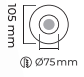 Molled Gu-10 Duylu Sıva Altı Mini Spot Armatür MOL3015