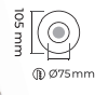 Molled Gu-10 Duylu Sıva Altı Mini Spot Armatür MOL3010