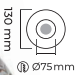 Molled Gu-10 Duylu Sıva Altı Mini Spot Armatür MOL3030