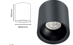 Molled Gu-10 Duylu Sıva Üstü Spot Armatür MOL362-2