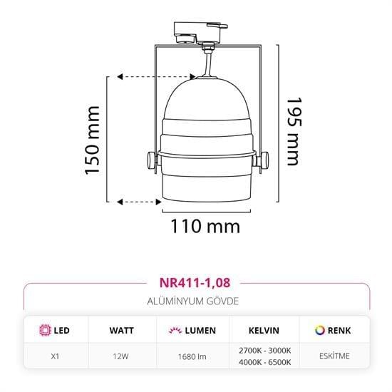 Nevo Dekoratif Eskitme Ray Spot NR411-1