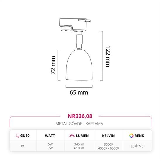 Nevo Dekoratif Ray Spot Eskitme NR336