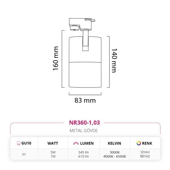 Nevo Dekoratif Ray Spot NR360-1