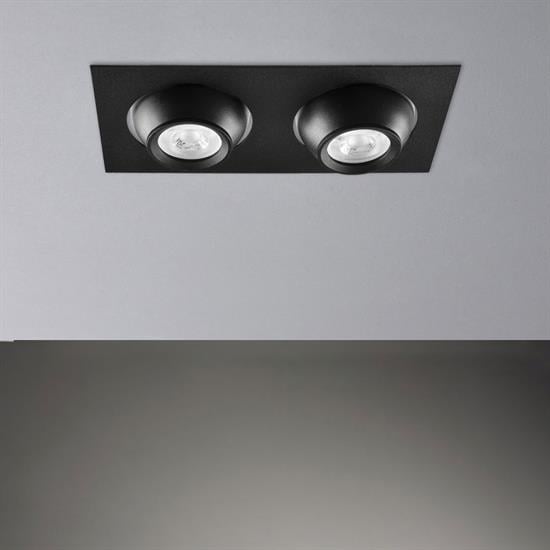 Nevo Sıva Altı İkili Led Spot Siyah ND335-2