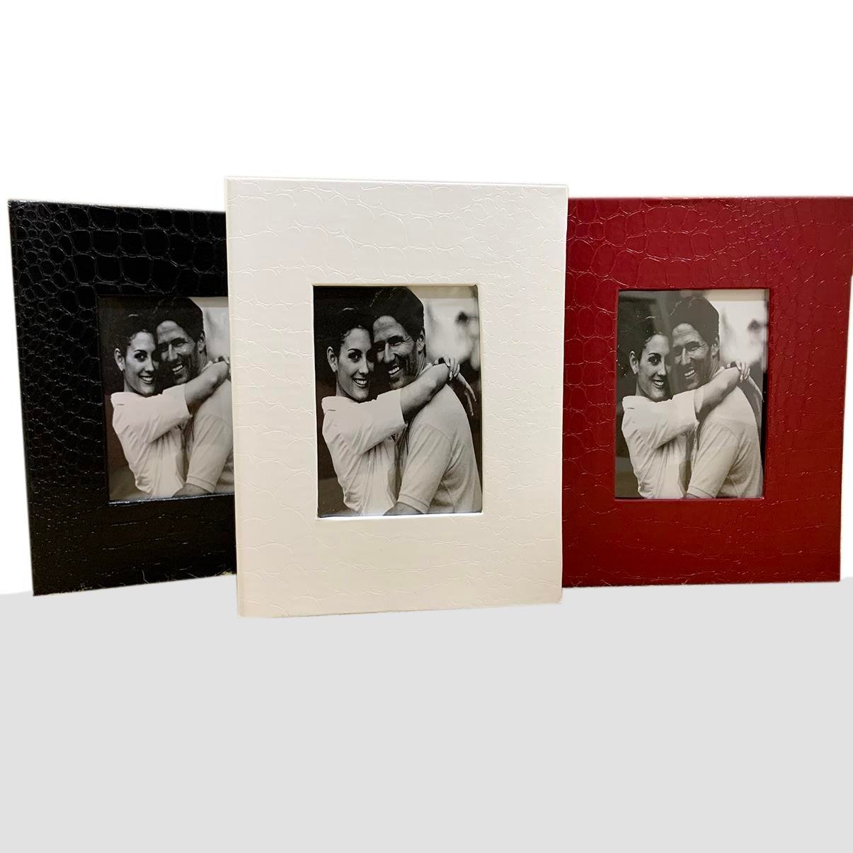 10x15 cm 100'lük Deri Desenli Fotoğraf Albümü