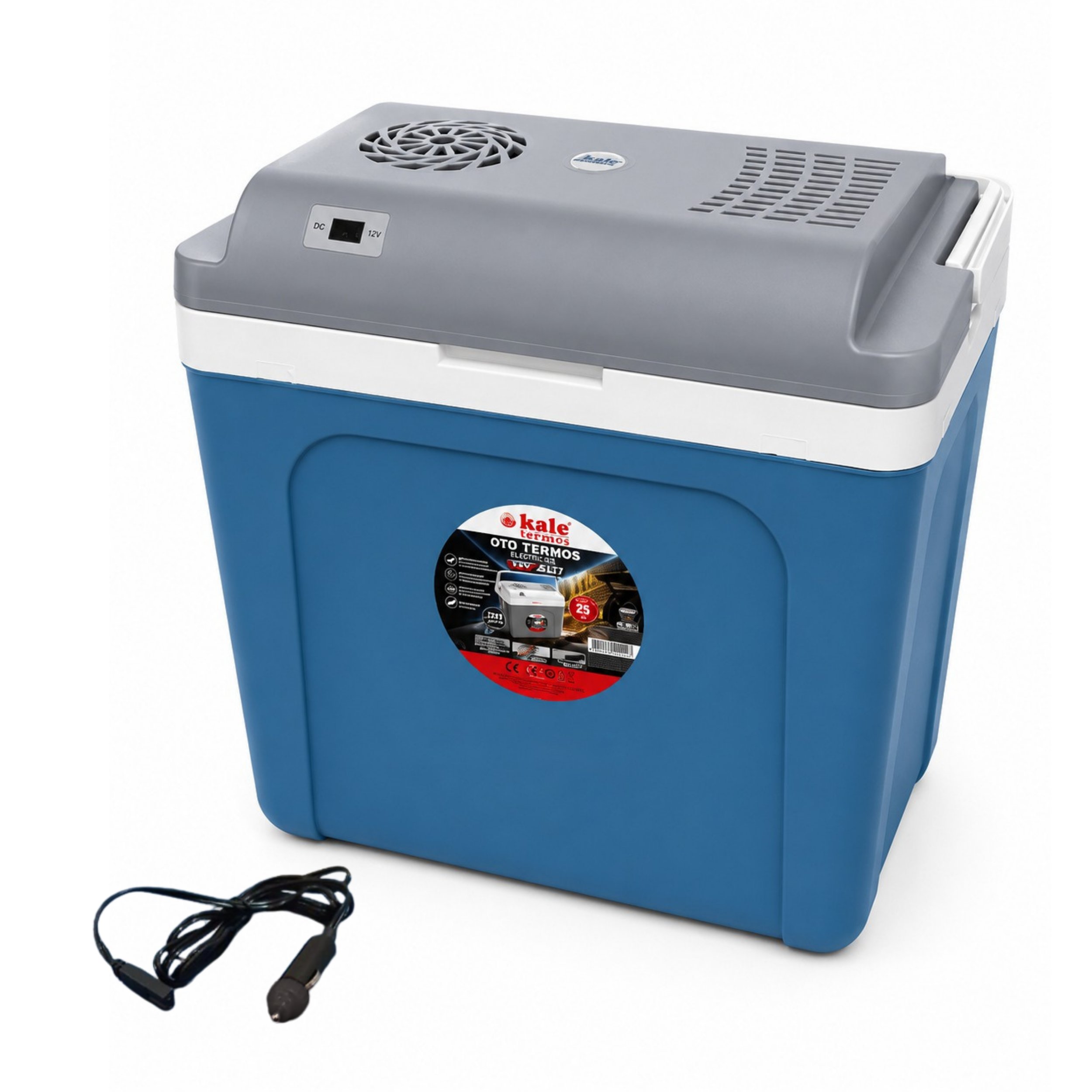 25 Litre 12v Oto Buzdolabı Termos- Portatif, Elektrikli, Oto Şarj Kablolu( 1050 Thermoelectric Cooler 12v.)
