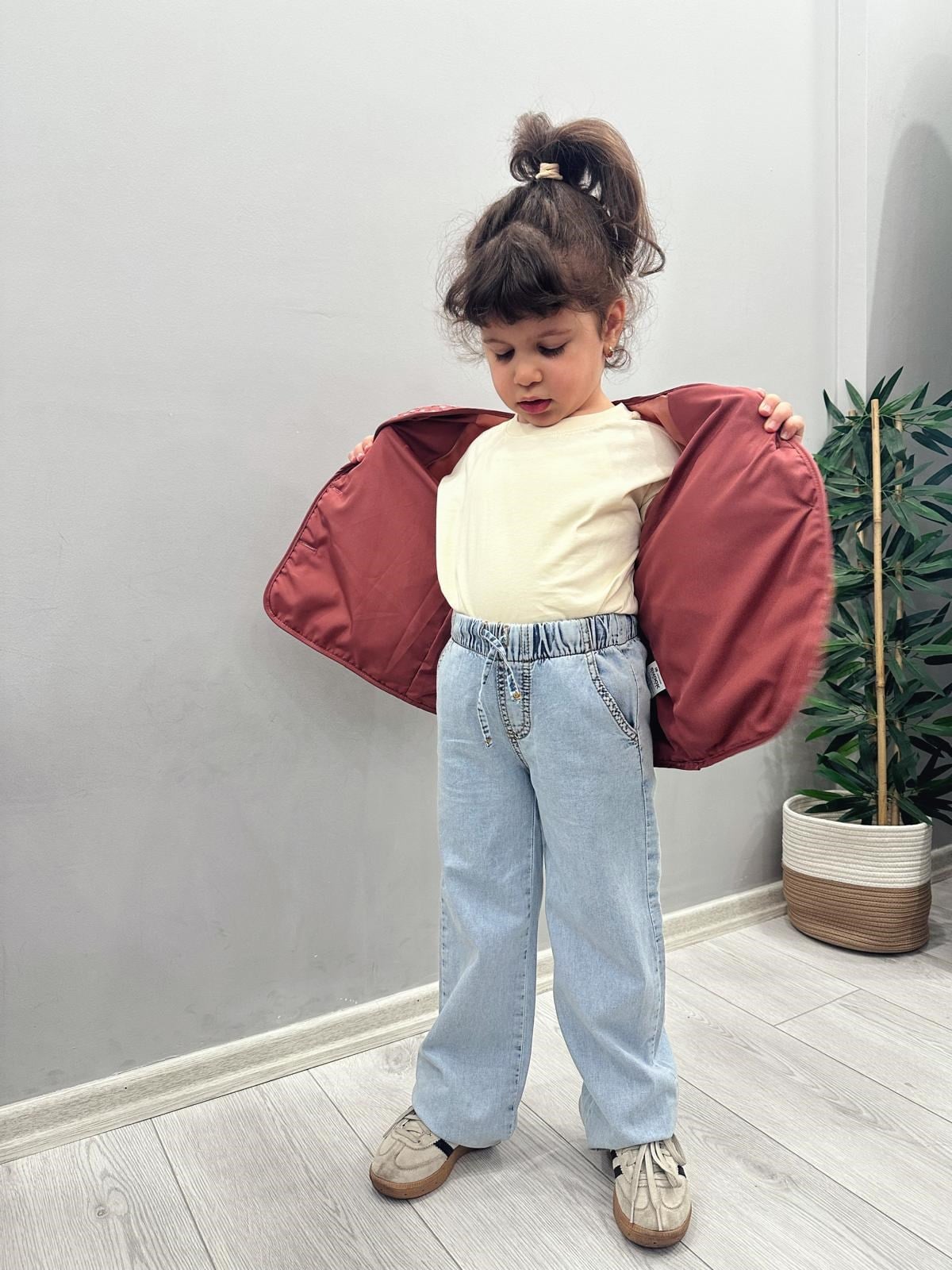 Açık Mavi İnce Denim Pantolon