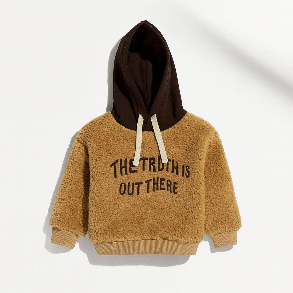 Kapişonlu Peluş Sweat
