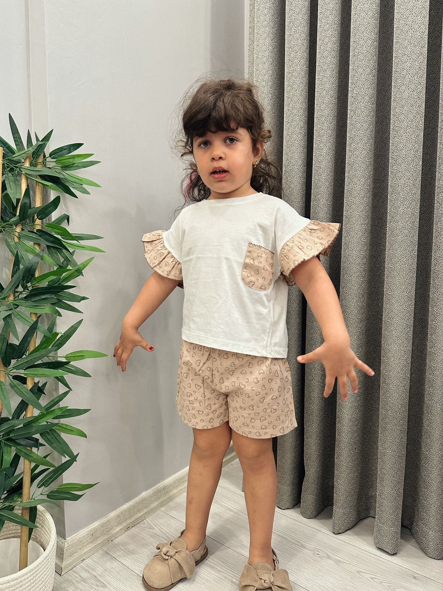 Leopar Kol Detaylı Takım