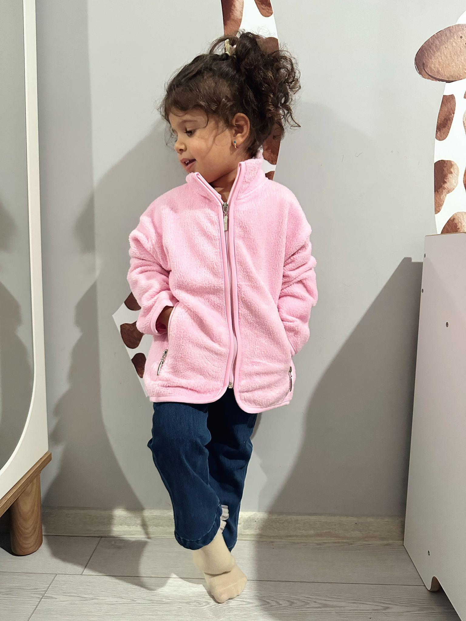 Pembe Peluş Hırka