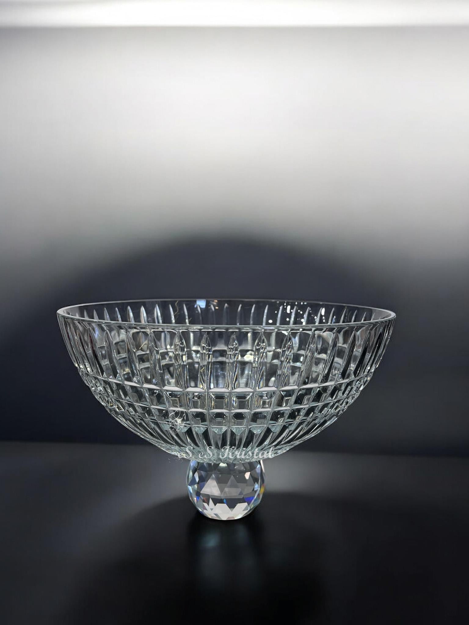 Aqua Meyvelik Kristal Top Ayaklı Çit Şeffaf