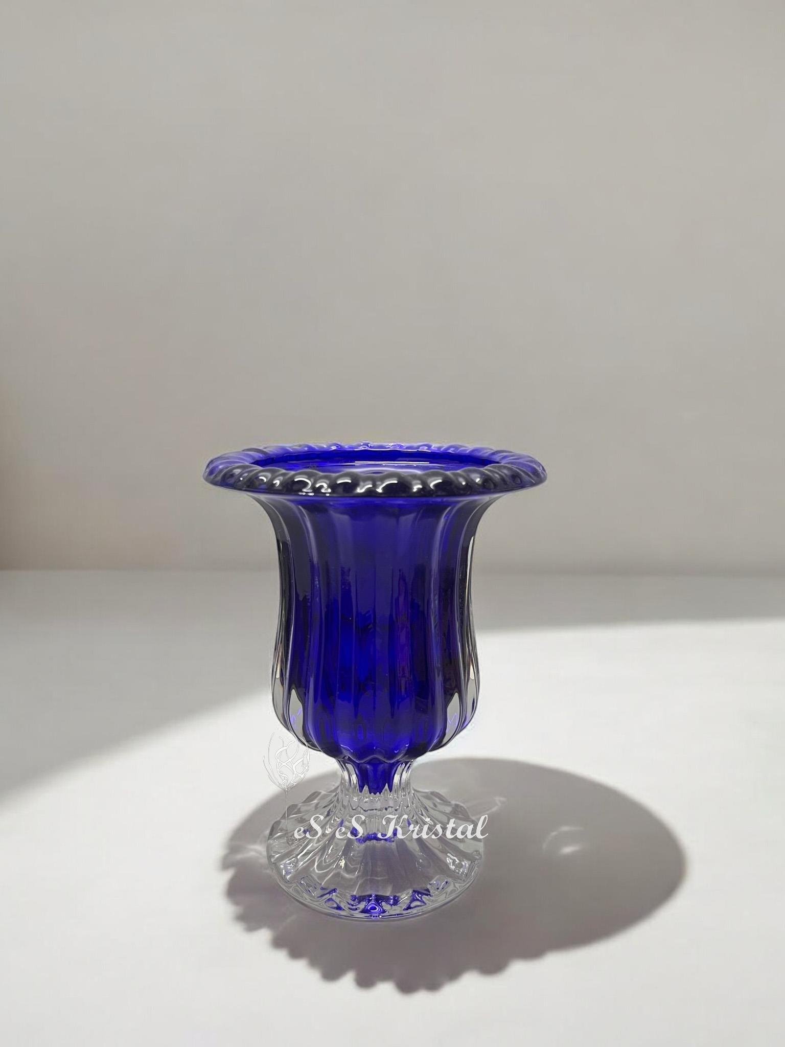 Diamond Vazo 14 Cm Sadecam Mavi