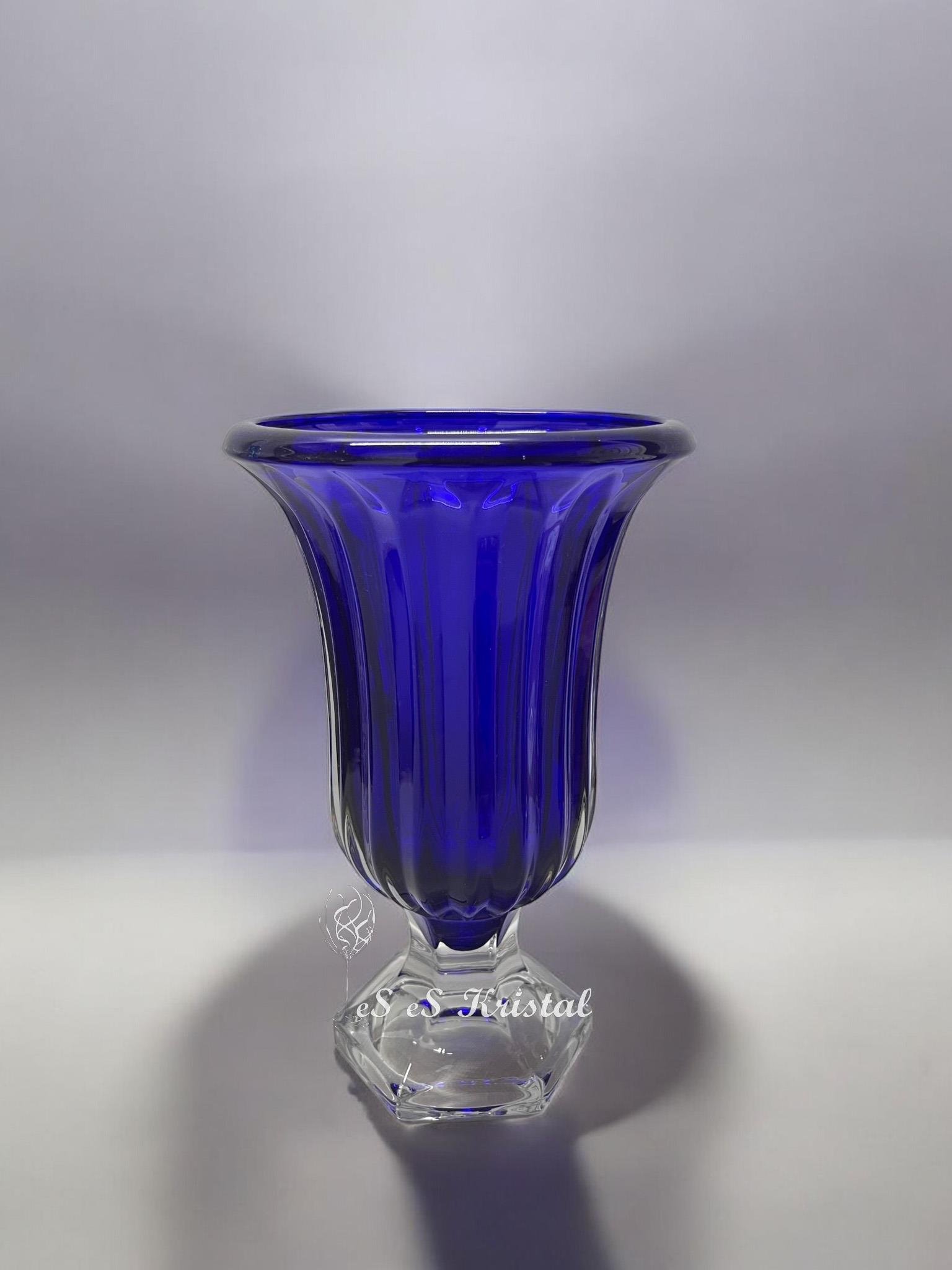 Diamond Vazo 23 Cm Sadecam Mavi