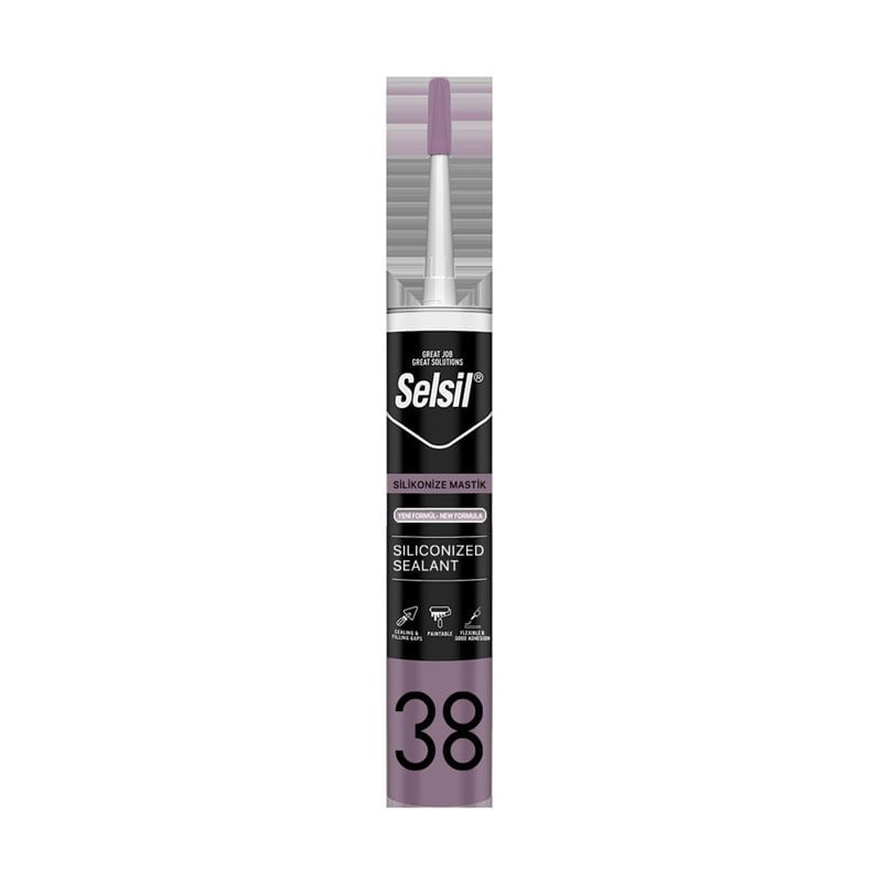 Silikon ve MastiklerSEL100032SELSIL 38 SILIKONIZE MASTIK 500 G GR