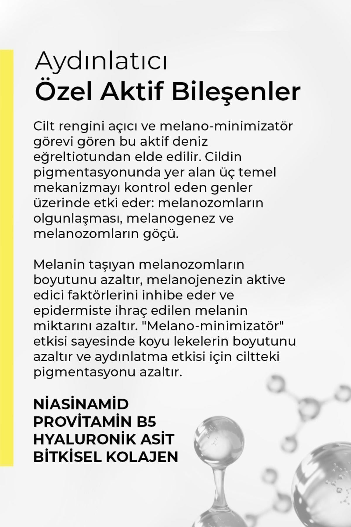 Aydınlatıcı-leke Karşıtı Serum 30 ml (DENİZ EĞRELTİOTU-NİACİNAMİDE-PROVİTAMİN B5-HYALURONİK ASİT)