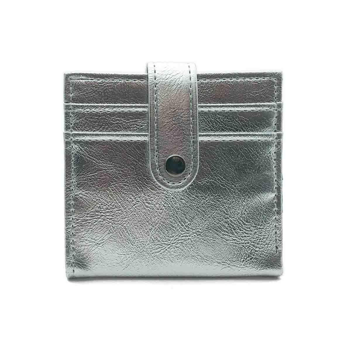 Çıtçıt Kapaklı Gümüş Renk Kartlık