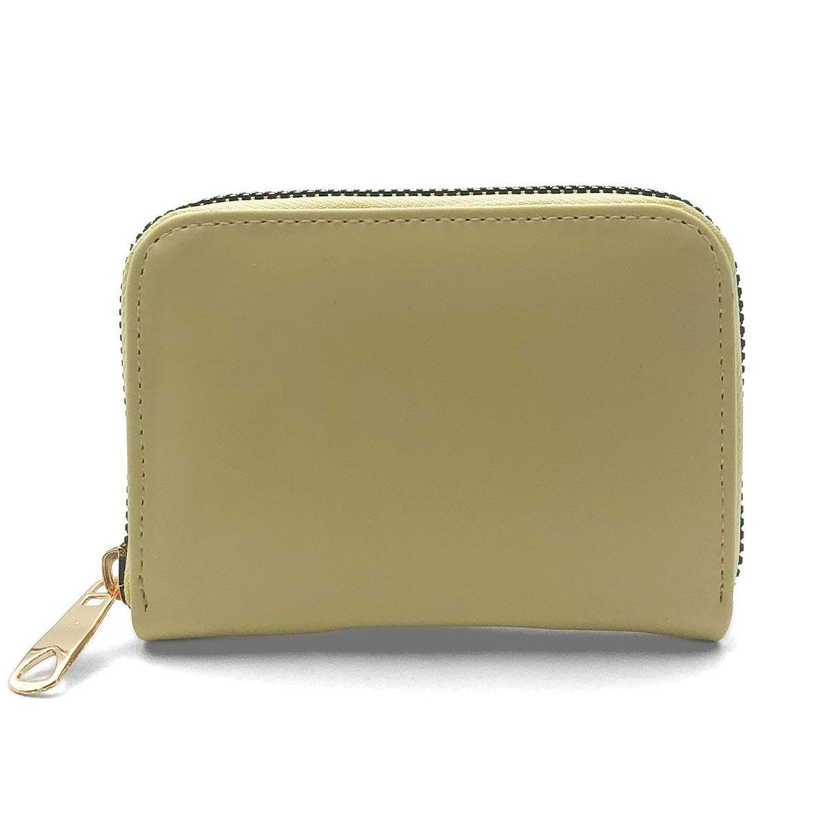 Fermuarlı Sarı Mini Cüzdan