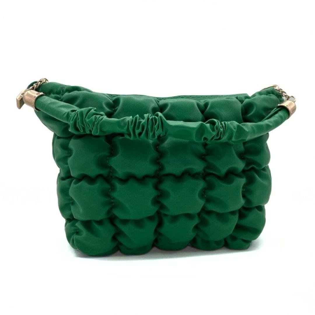 Pofuduk Yeşil Zincir Askılı Kadın Çanta