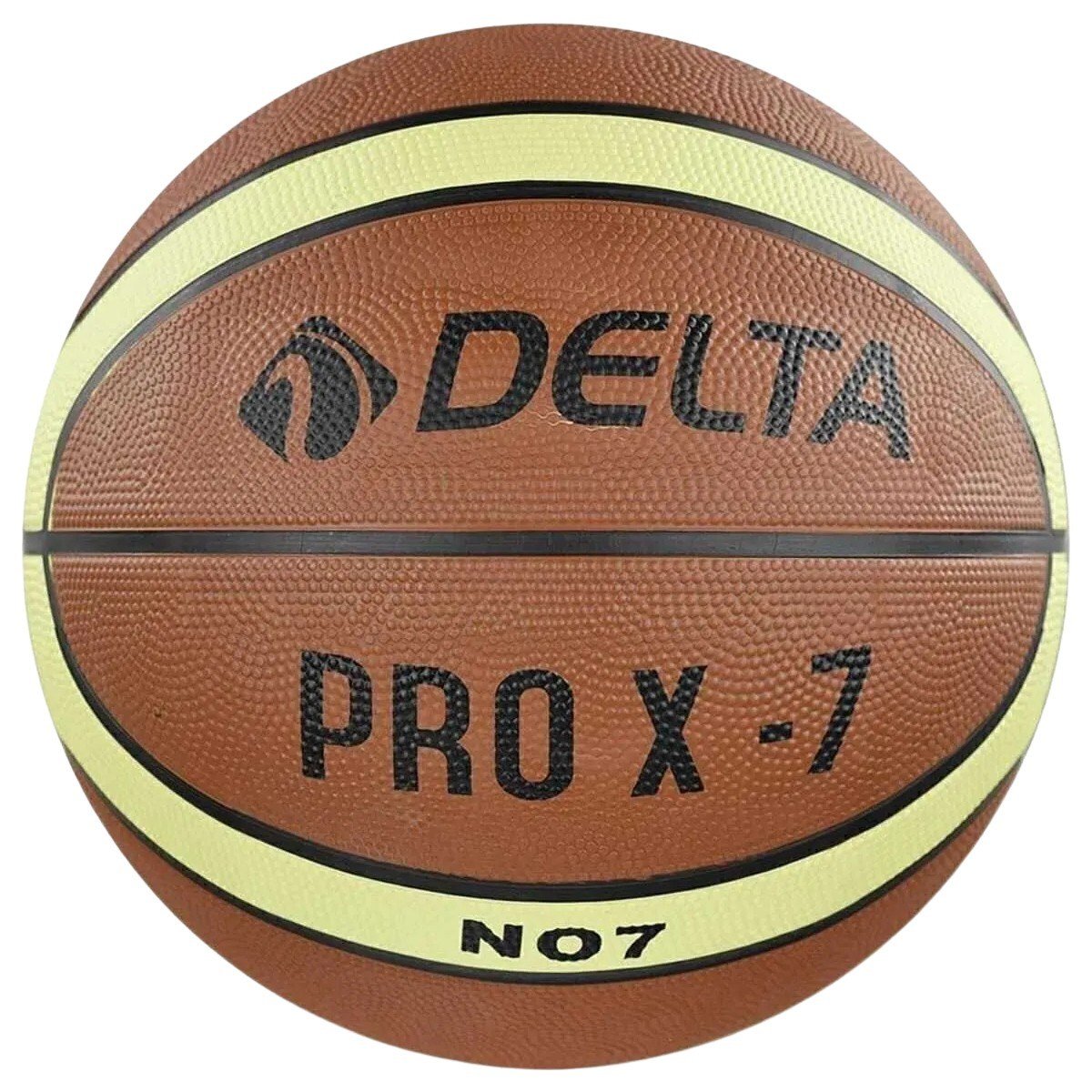 7 Numara Pro X Deluxe Kauçuk 7 Numara Basketbol Topu Kahverengi Pompa dahil değildir
