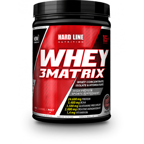 Hardline Nutrition Whey 3 Matrix Protein Tozu Çilekli 454 Gr