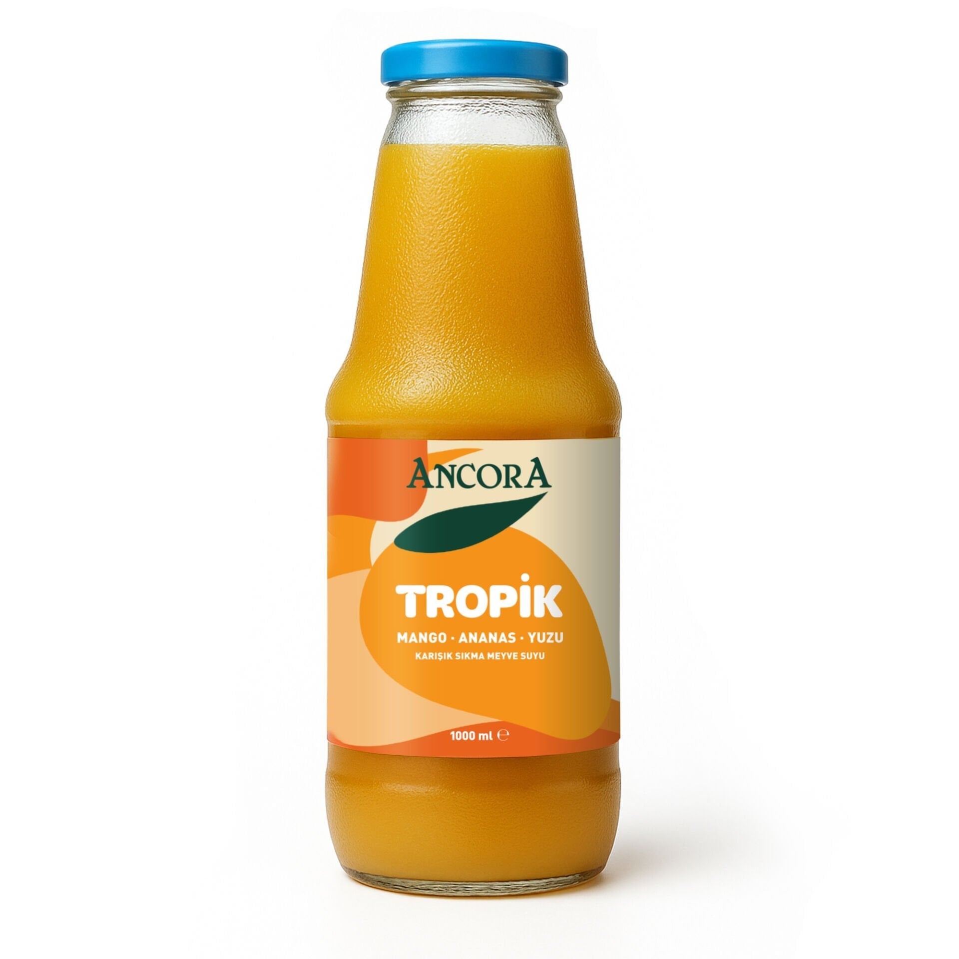 Ancora %100 sıkma 1000 ml. Tropik Karışık Meyve Suyu