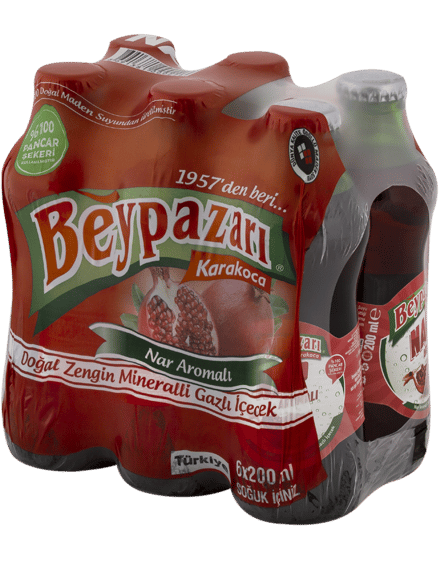 BEYPAZARI NAR AROMALI MADEN SUYU 6x200ML