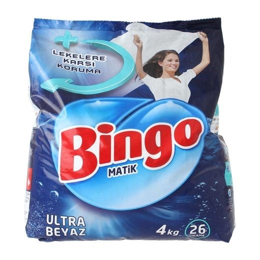 Bingo Toz Çamaşır Deterjanı Ultra Beyaz 4 kg