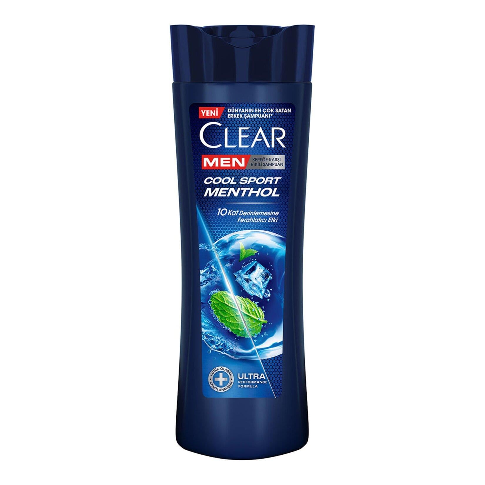 Clear Men Kepeğe Karşı Etkili Şampuan Cool Sport Menthol Ferahlatıcı Mentol Etkisi 350 ml
