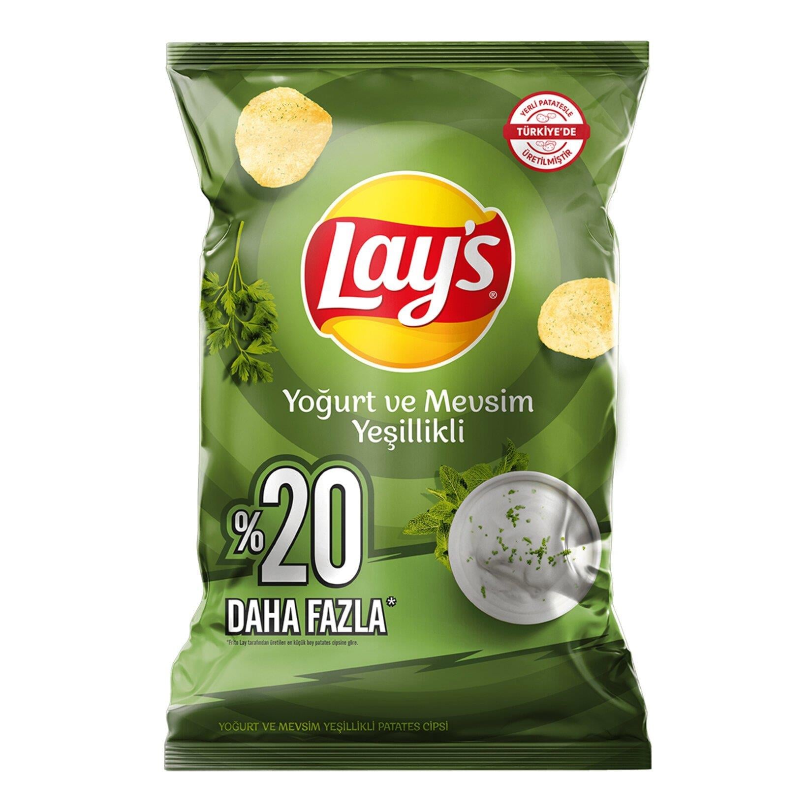 LAYS YOĞURT VE MEVSİM YEŞİLLİKLİ PARTİ BOY