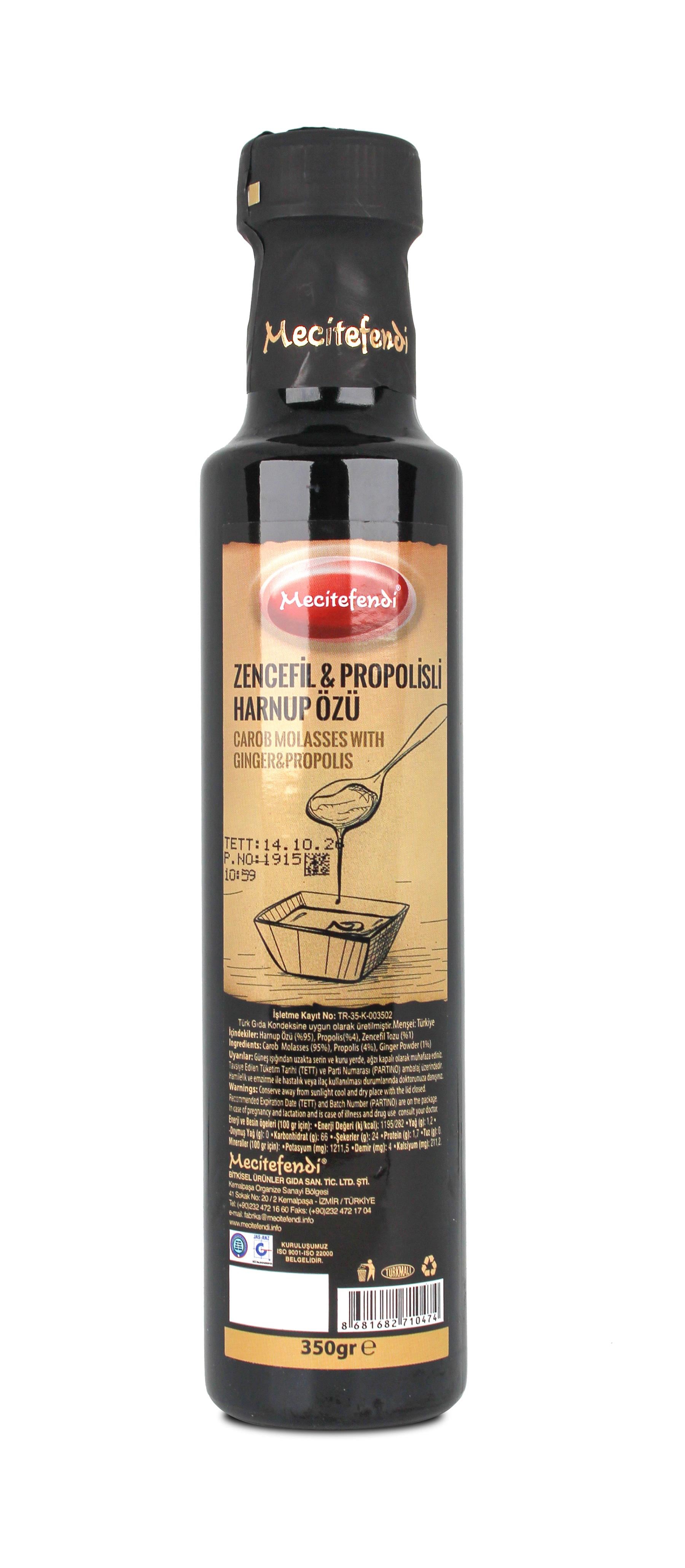  MECİTEFENDİ ZENCEFİL PROPOLİSLİ HARNUP ÖZÜ 350 GR 