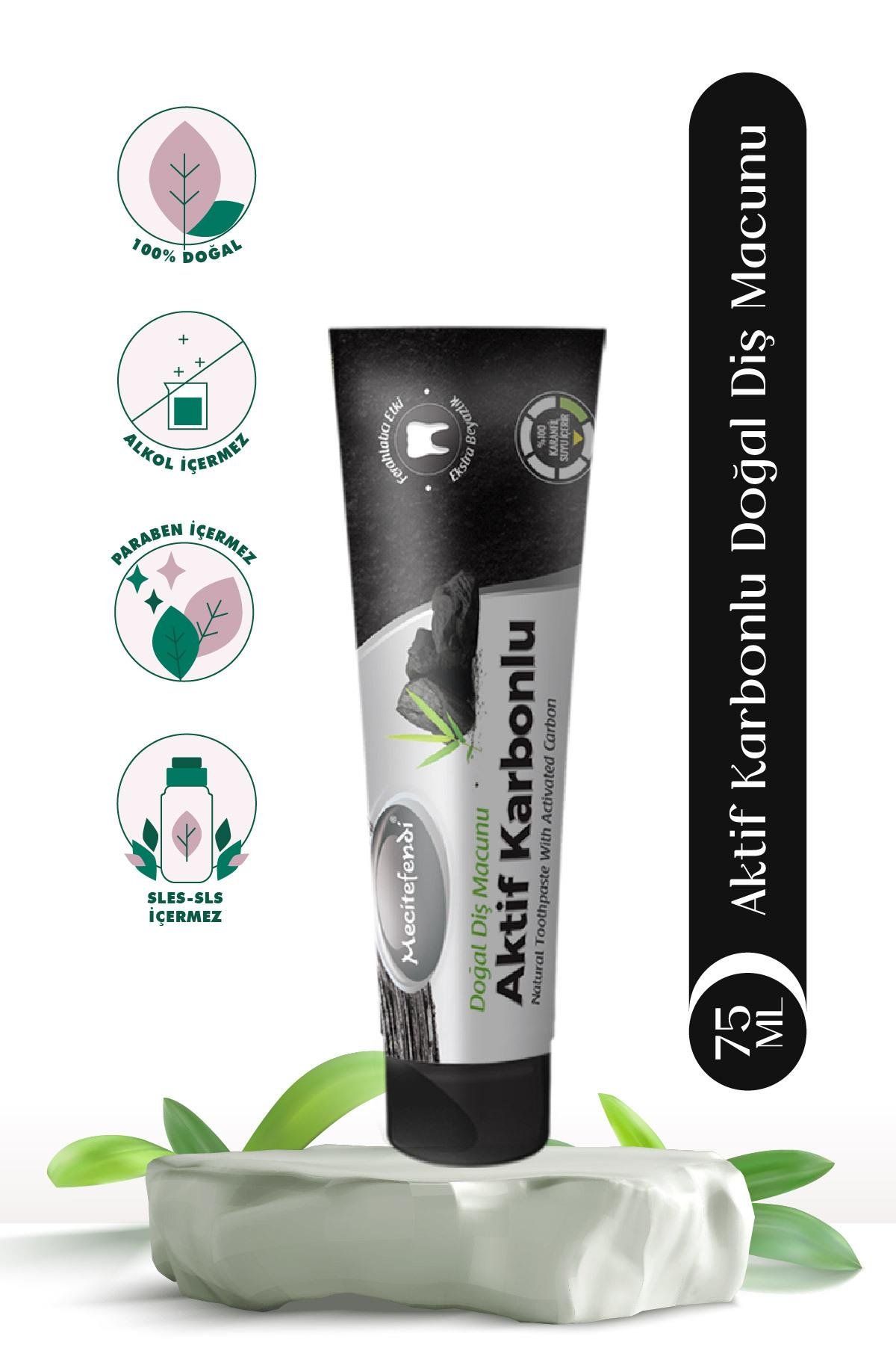 Mecitefendi  MECİTEFENDİ AKTİF KARBONLU DİŞ MACUNU 75 ML 