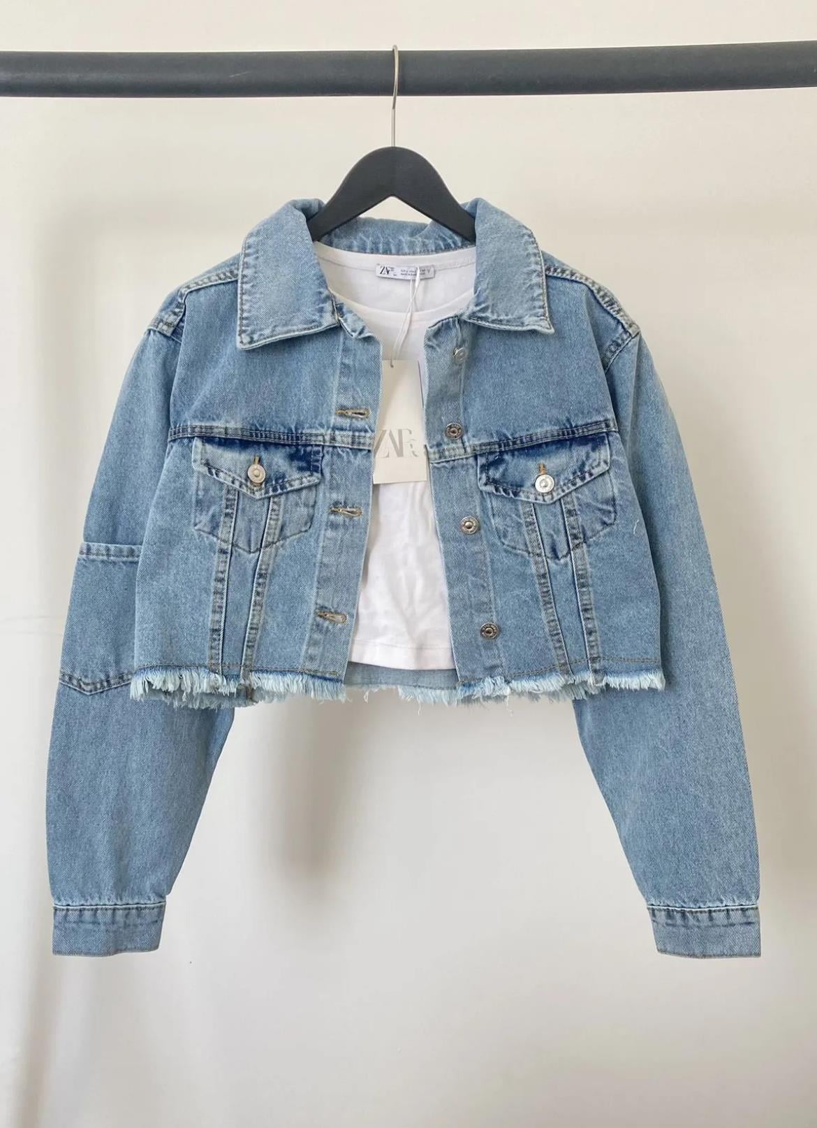 Kolu Cep Denim Ceket
