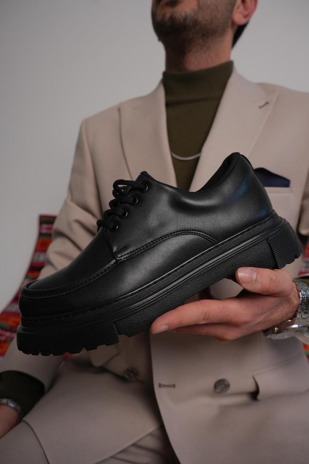 KALIN TABAN B2 MODEL MAT SİYAH AYAKKABI