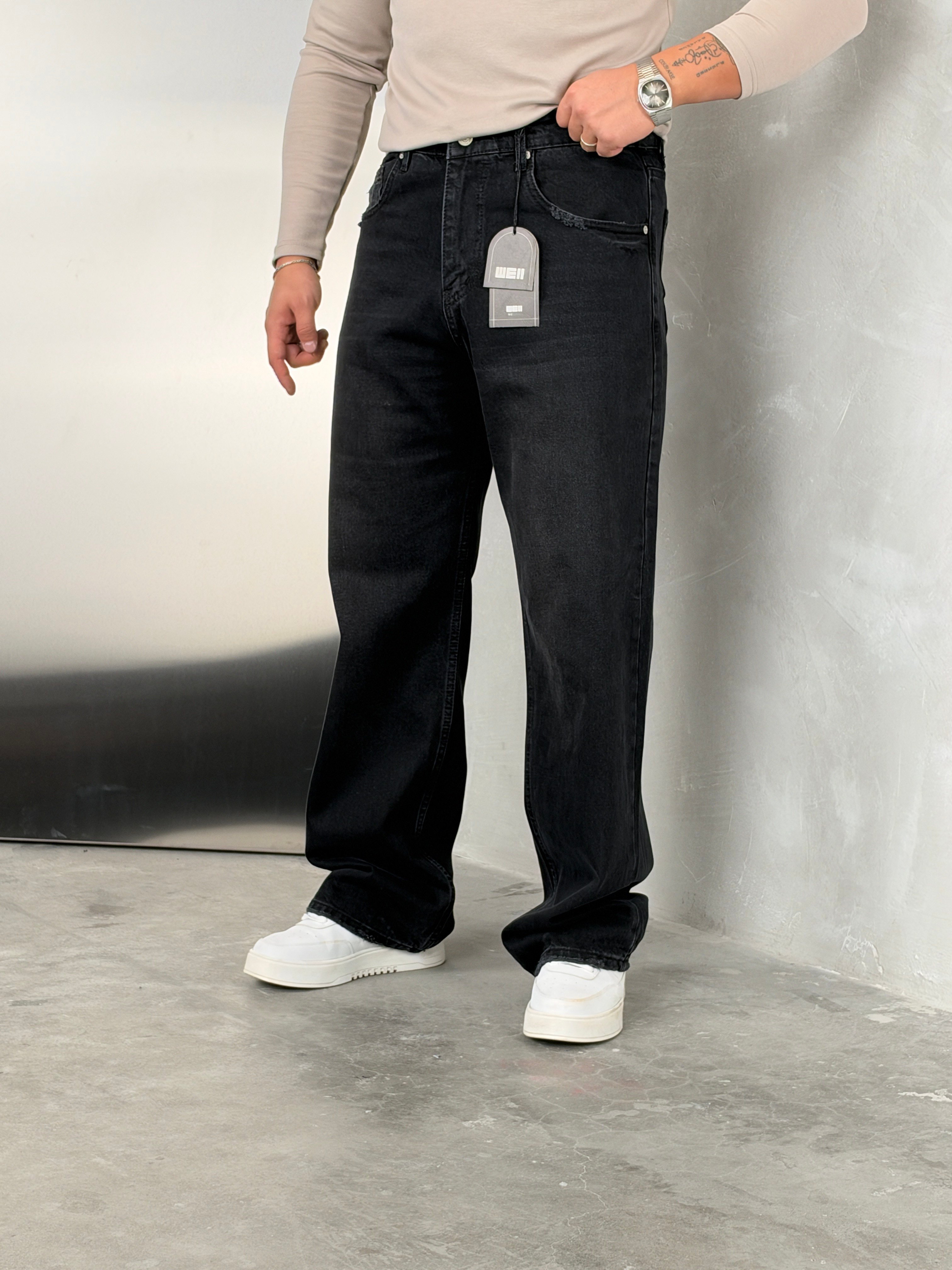 W11 Süper Baggy Kot Pantolon Antrasit