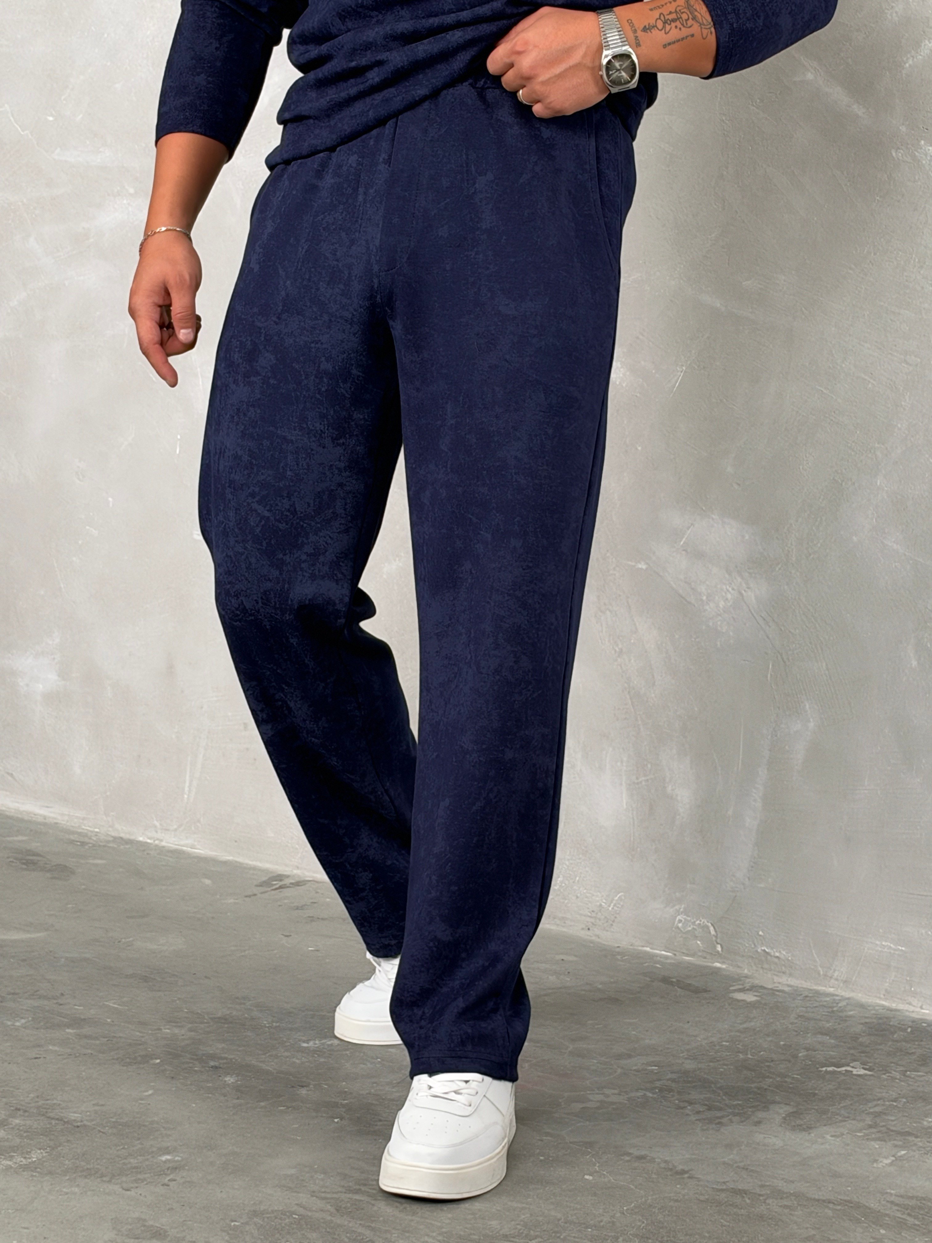 Yıkamalı Yüksek Kalite Oversize Takım Lacivert