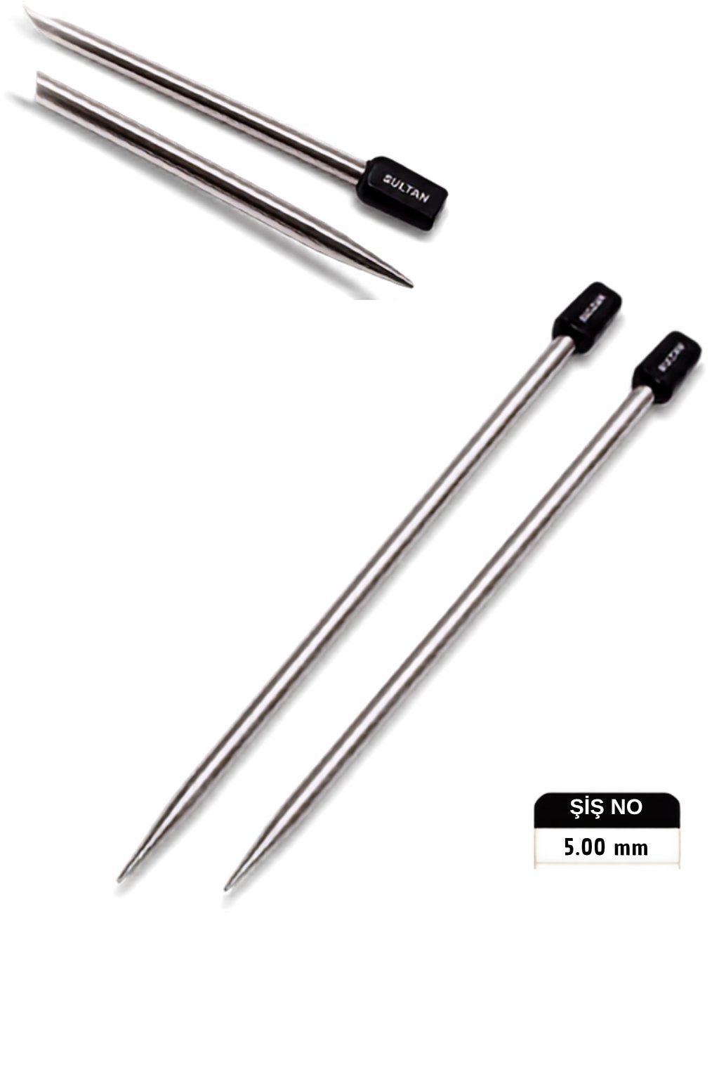 ŞİŞ SULTAN TİTANYUM 25CM NO:5.00mm