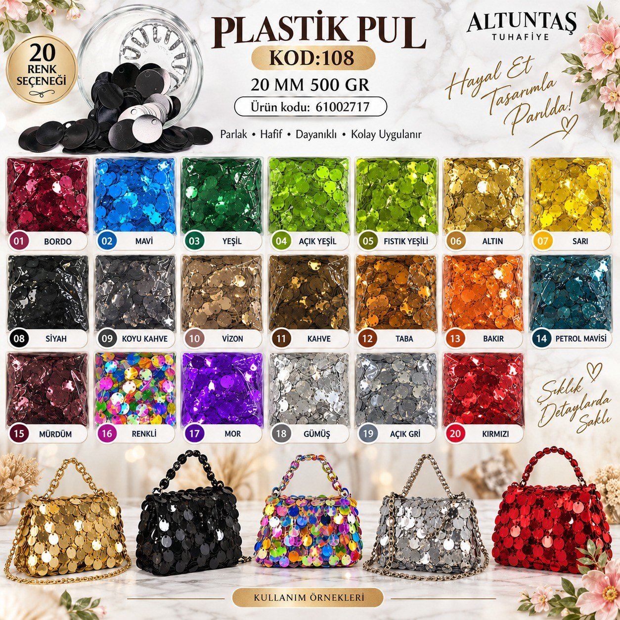 PLASTİK PUL 500 GR