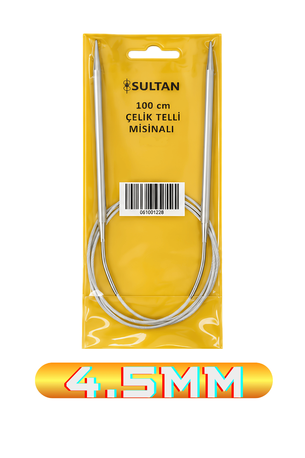 ŞİŞ SULTAN ÇELİK TELLİ MİSİNALI 100CM NO.:4,5
