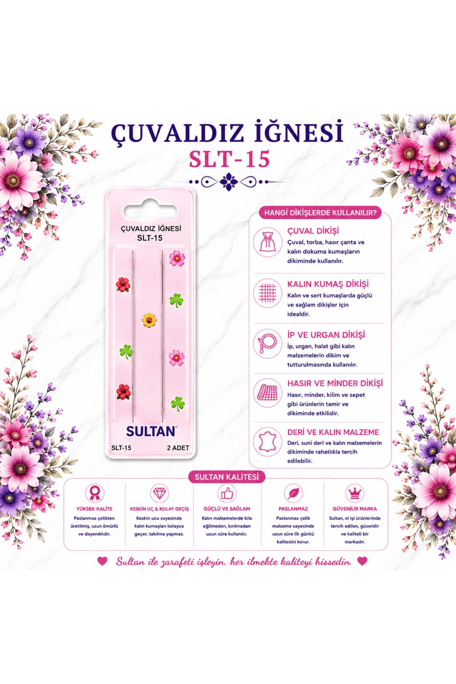 SULTAN ÇUVALDIZ [2 ADET] SLT-15