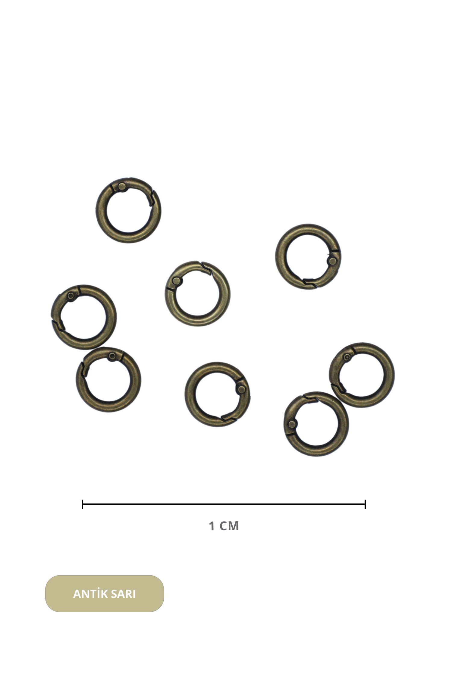 İTHAL YAYLI HALKA 1 cm [20 ADET]