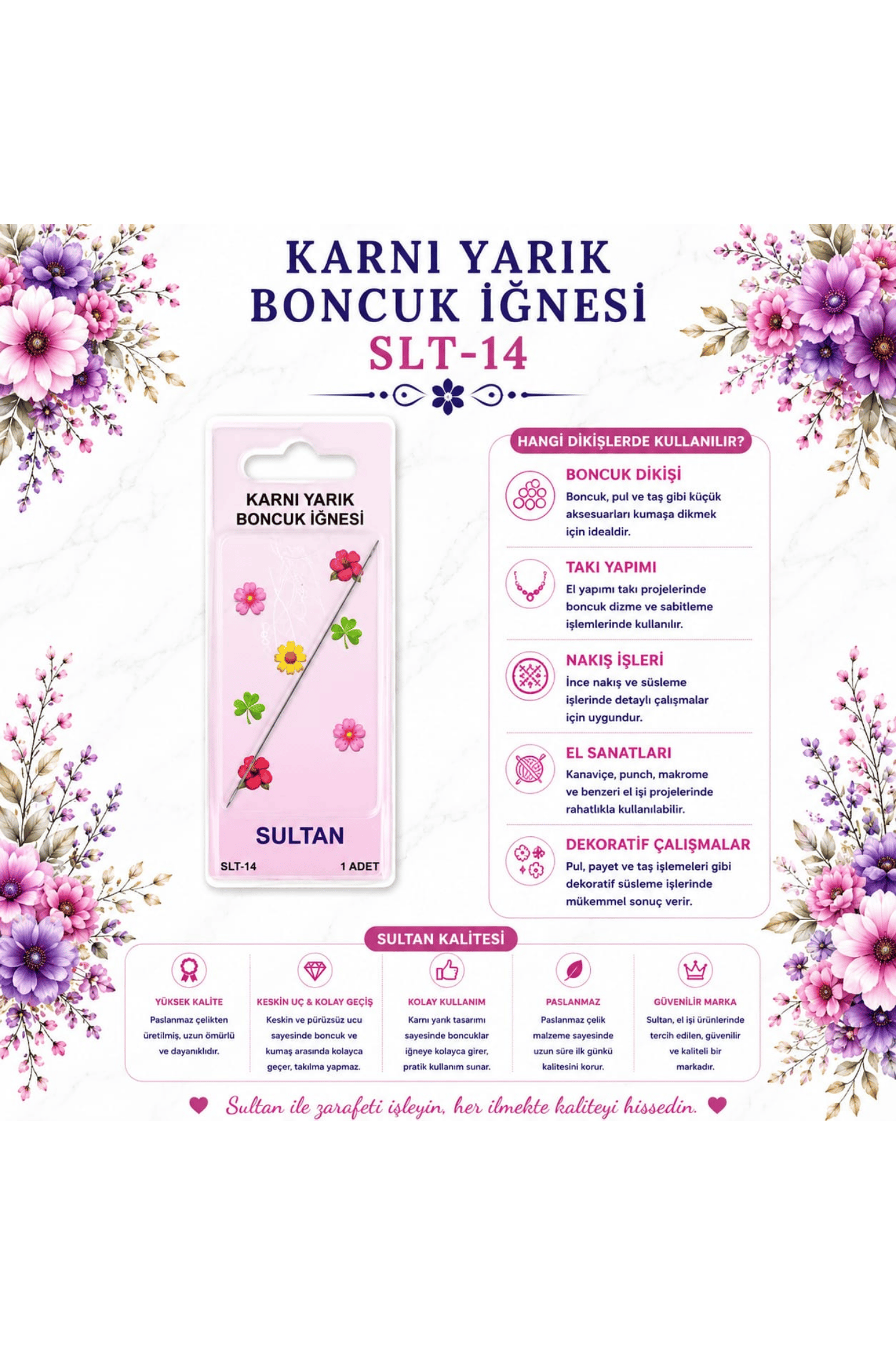 SULTAN YARIK İĞNE 6cm SLT-14