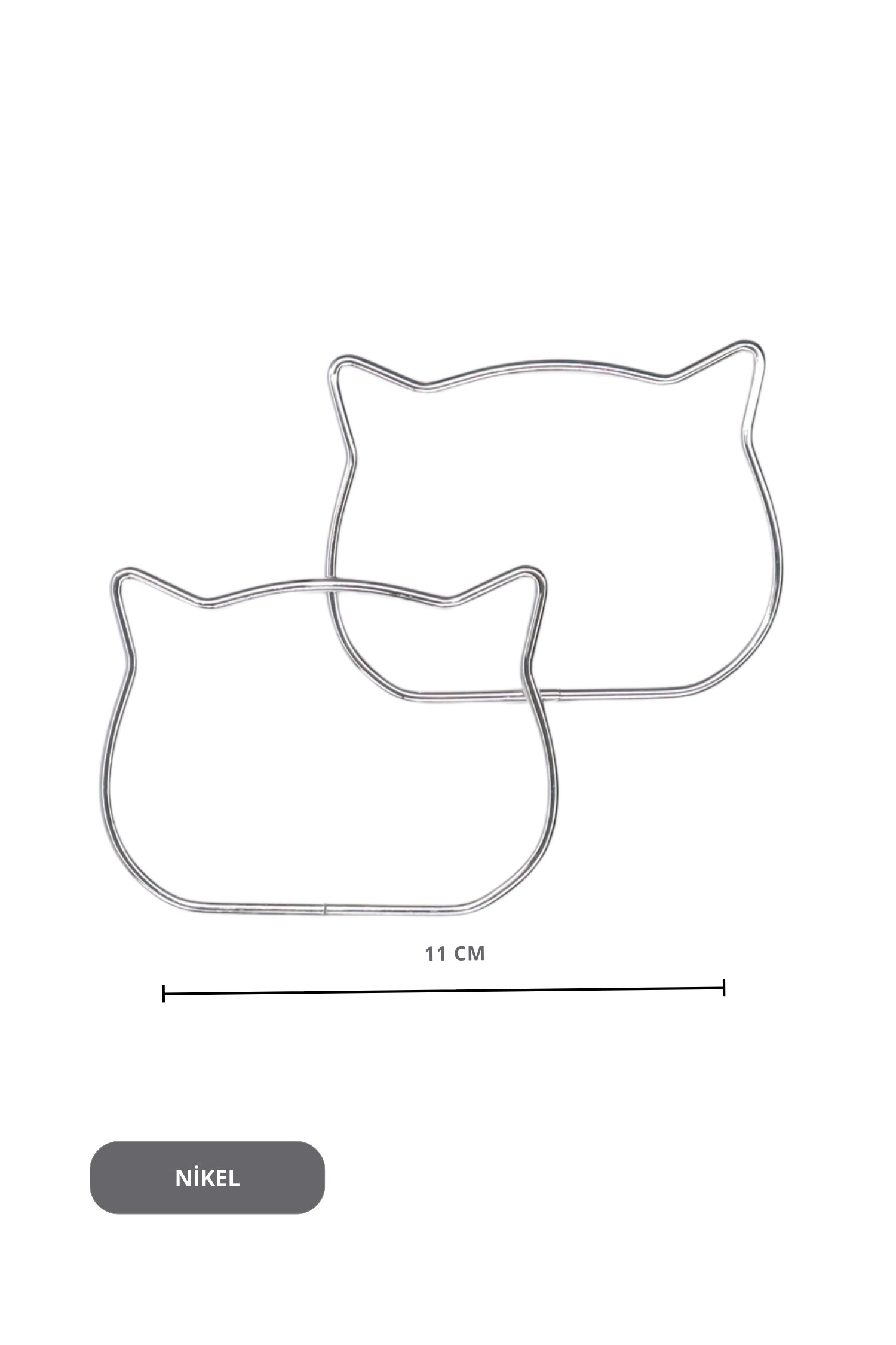 11 CM  METAL KEDİ ÇANTA SAPI MTH-112