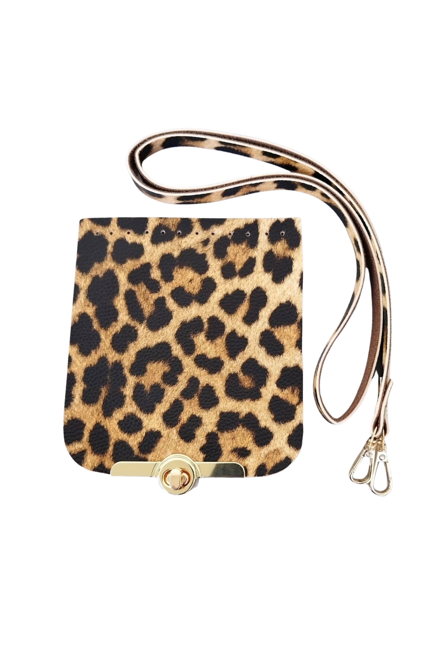 BIYIK KİLİTLİ TELEFON ÇANTA SETİ (MİNİ BAG) LEOPAR