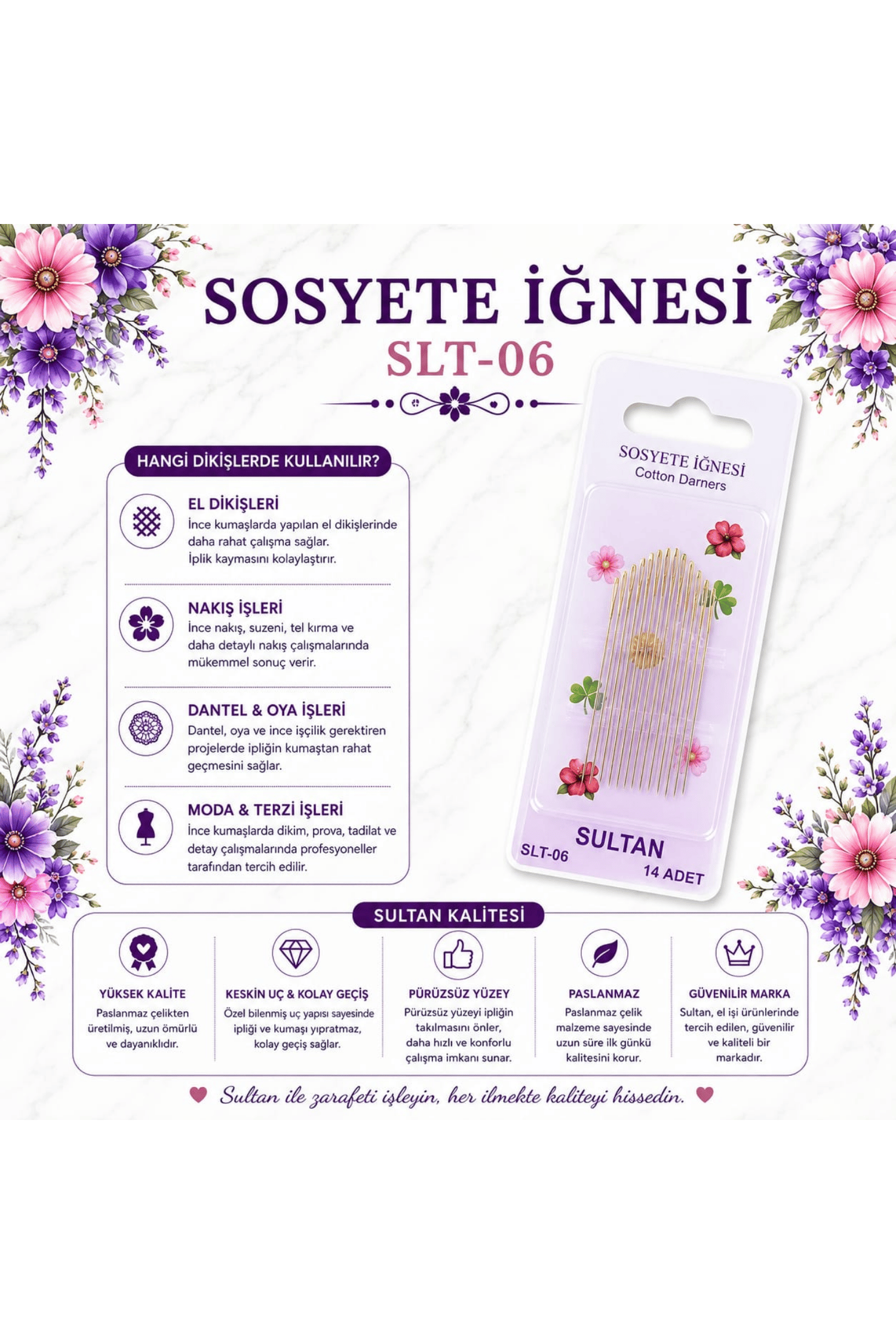 SULTAN SOSYETE İĞNESİ SLT-06