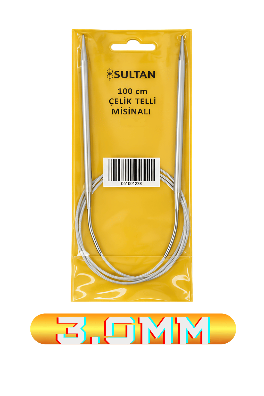 ŞİŞ SULTAN ÇELİK TELLİ MİSİNALI 100CM NO.:3