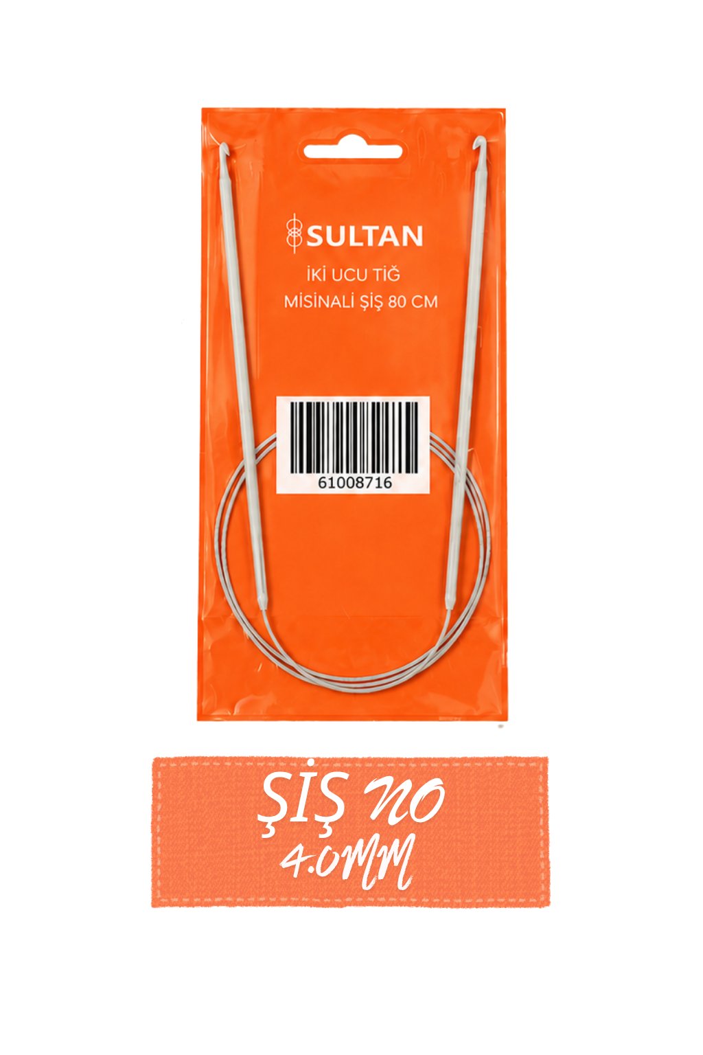 SULTAN İKİ UCU TIĞ MİSİNALI ŞİŞ 4.00 80CM