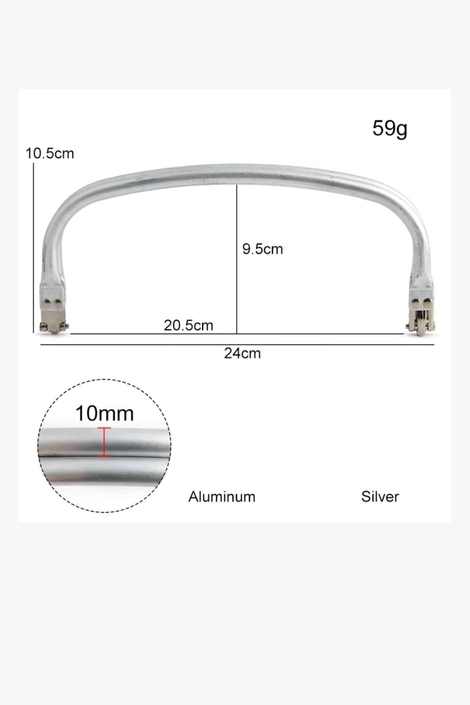 METAL GİZLİ ÇANTA BURS [İÇ-28 CM DIŞ-30 CM]